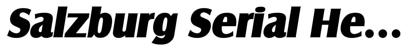 Salzburg Serial Heavy Italic